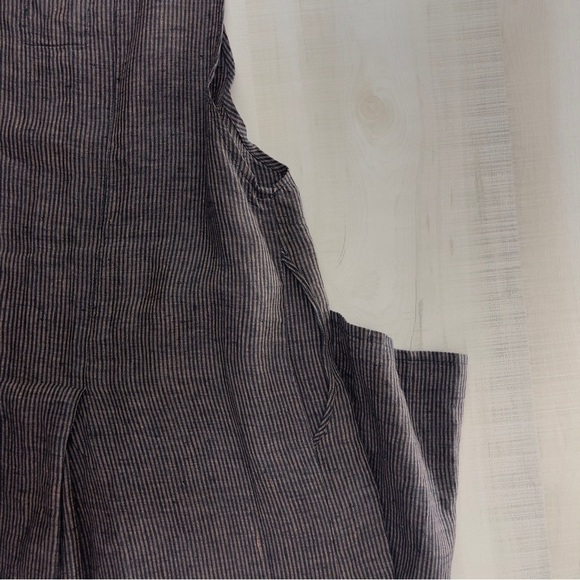 FLAX by Angelheart striped maxi dress lagenlook linen women’s - Picture 5 of 7